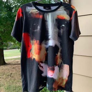 Rare Givenchy abstract Doberman tee shirt